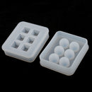 2Pieces Assorted Silicone DIY Bead Mold Round Square Shape for Jewelry Making Hand Craft Too