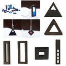 1Piece Natural Sandalwood Charm Pendant for DIY Jewelry Making Crafts Mold 41x18x2.5mm