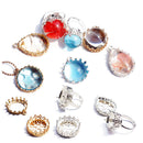 1 Piece Cabochon Frame Adjustable Ring Base Setting Tray Blank Round 18mm
