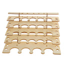 Wooden Paint Bottles Rack Modular Organizer Paint Brushes Holder Storage Tools Stand