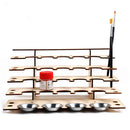 Wooden Paint Bottles Rack Modular Organizer Paint Brushes Holder Storage Tools Stand