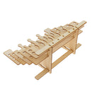 Wooden Paint Bottles Rack Modular Organizer Paint Brushes Holder Storage Tools Stand