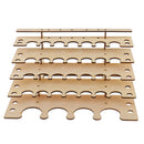 Wooden Paint Bottles Rack Modular Organizer Paint Brushes Holder Storage Tools Stand