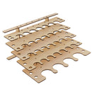 Wooden Paint Bottles Rack Modular Organizer Paint Brushes Holder Storage Tools Stand