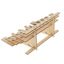 Wooden Paint Bottles Rack Modular Organizer Paint Brushes Holder Storage Tools Stand