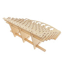 Wood Paint Bottles Rack Model Organizer Painting Brush Holder Storage Tool Stand