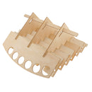 Wood Paint Bottles Rack Model Organizer Painting Brush Holder Storage Tool Stand