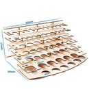 Wood Paint Bottles Rack Model Organizer Painting Brush Holder Storage Tool Stand