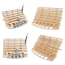 Wood Paint Bottles Rack Model Organizer Painting Brush Holder Storage Tool Stand