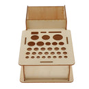 Wooden Leathercraft Tools Rack Stand Leather Craft Stamping Punching Tools Holder Organizer