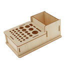 Wooden Leathercraft Tools Rack Stand Leather Craft Stamping Punching Tools Holder Organizer