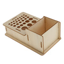 Wooden Leathercraft Tools Rack Stand Leather Craft Stamping Punching Tools Holder Organizer