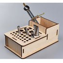 Wooden Leathercraft Tools Rack Stand Leather Craft Stamping Punching Tools Holder Organizer