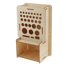 Wooden Leathercraft Tools Rack Stand Leather Craft Stamping Punching Tools Holder Organizer