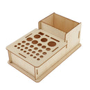 Wooden Leathercraft Tools Rack Stand Leather Craft Stamping Punching Tools Holder Organizer