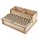 Wooden Leathercraft Tools Rack Stand Leather Craft Stamping Punching Tools Holder Organizer