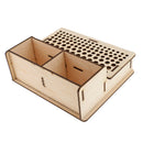 Wooden Leathercraft Tools Rack Stand Leather Craft Stamping Punching Tools Holder Organizer