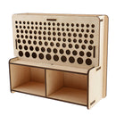 Wooden Leathercraft Tools Rack Stand Leather Craft Stamping Punching Tools Holder Organizer