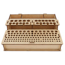 Wood Leather Craft Tools Holder Rack Stand Leather Stamp Punch Tools Storage Box Organizer