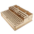 Wood Leather Craft Tools Holder Rack Stand Leather Stamp Punch Tools Storage Box Organizer