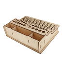 Wood Leather Craft Tools Holder Rack Stand Leather Stamp Punch Tools Storage Box Organizer