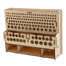 Wood Leather Craft Tools Holder Rack Stand Leather Stamp Punch Tools Storage Box Organizer