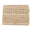 Wood Leather Craft Tools Holder Rack Stand Leather Stamp Punch Tools Storage Box Organizer