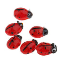 10 Pieces Glass Spacer Loose Ladybug Beads Red fit Bracelet Earring Pendant Jewelry Charms Making