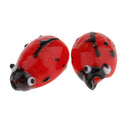 10 Pieces Glass Spacer Loose Ladybug Beads Red fit Bracelet Earring Pendant Jewelry Charms Making