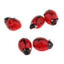 10 Pieces Glass Spacer Loose Ladybug Beads Red fit Bracelet Earring Pendant Jewelry Charms Making