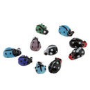 10 Pieces Glass Spacer Loose Ladybug Beads Colored fit Bracelet Earring Pendant Jewelry Charms Making