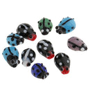 10 Pieces Glass Spacer Loose Ladybug Beads Colored fit Bracelet Earring Pendant Jewelry Charms Making