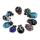 10 Pieces Glass Spacer Loose Ladybug Beads Colored fit Bracelet Earring Pendant Jewelry Charms Making