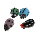 10 Pieces Glass Spacer Loose Ladybug Beads Colored fit Bracelet Earring Pendant Jewelry Charms Making