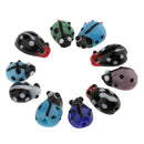 10 Pieces Glass Spacer Loose Ladybug Beads Colored fit Bracelet Earring Pendant Jewelry Charms Making