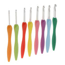 8 Sizes Crochet Hooks Needles Set with Soft Grip Handle 2.5mm-6mm