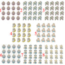 16 Pieces DY Cartoon Wooden Pieces Scrapbooking Baby Shower Decor Style 1