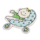 16 Pieces DY Cartoon Wooden Pieces Scrapbooking Baby Shower Decor