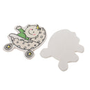 16 Pieces DY Cartoon Wooden Pieces Scrapbooking Baby Shower Decor