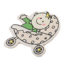 16 Pieces DY Cartoon Wooden Pieces Scrapbooking Baby Shower Decor