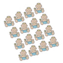 16 Pieces DY Cartoon Wooden Pieces Scrapbooking Baby Shower Decor Style 5