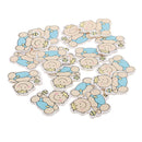 16 Pieces DY Cartoon Wooden Pieces Scrapbooking Baby Shower Decor Style 5