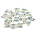 16 Pieces DY Cartoon Wooden Pieces Scrapbooking Baby Shower Decor Style