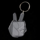 10Pieces Hands Shape Blank Insert Photo Picture Frame Split Ring Keychain