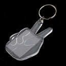 10Pieces Hands Shape Blank Insert Photo Picture Frame Split Ring Keychain