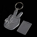 10Pieces Hands Shape Blank Insert Photo Picture Frame Split Ring Keychain