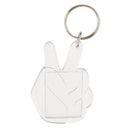 10Pieces Hands Shape Blank Insert Photo Picture Frame Split Ring Keychain