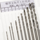 10 Pieces Mini High Speed Steel General Purpose Hand Drill Bits Set 0.8mm~3.0mm