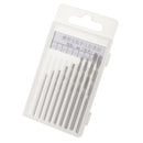 10 Pieces Mini High Speed Steel General Purpose Hand Drill Bits Set 0.8mm~3.0mm
