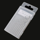 10 Pieces Mini High Speed Steel General Purpose Hand Drill Bits Set 0.8mm~3.0mm